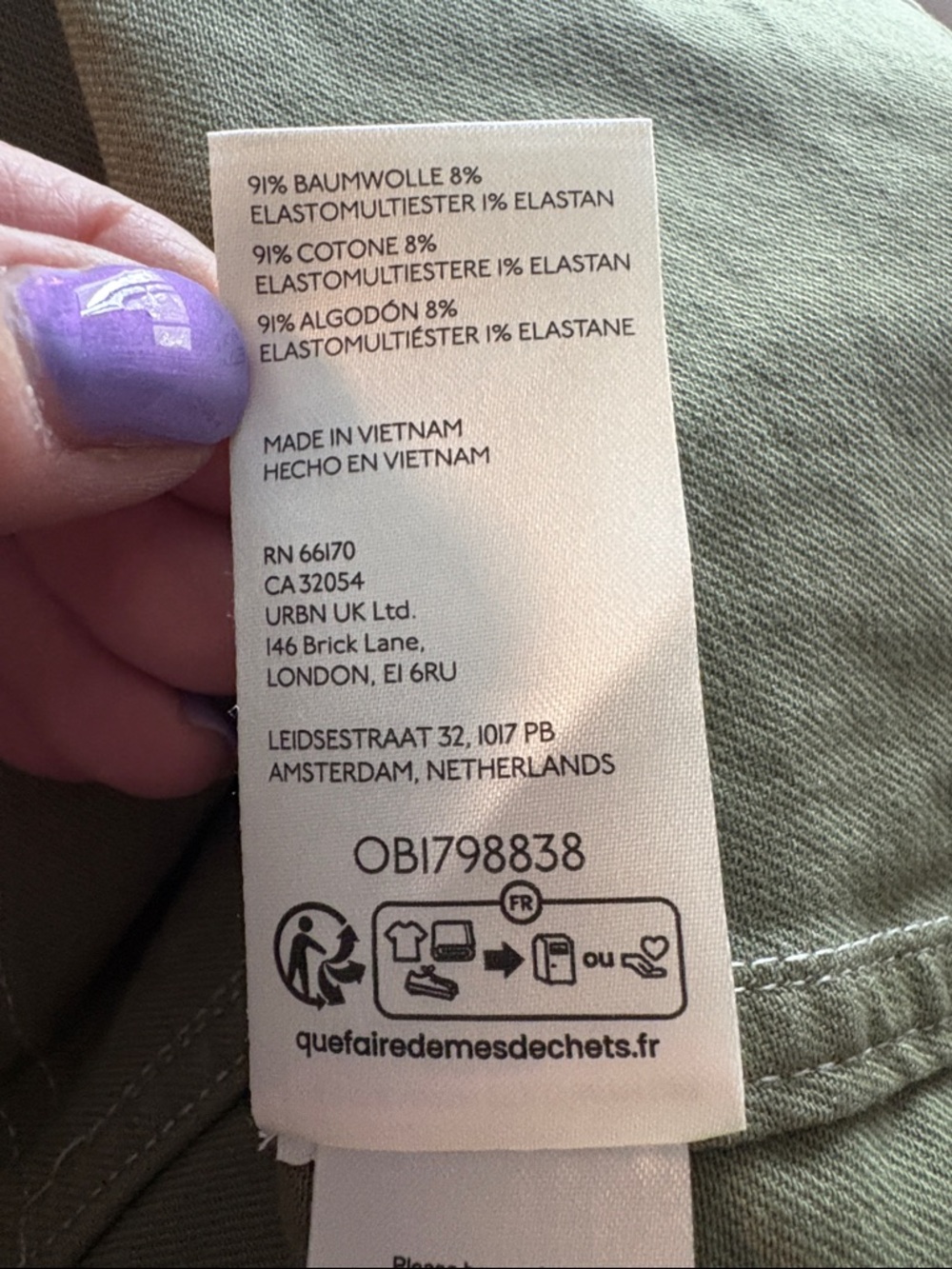 Pilcro Maxi Skirt from Anthropologie Olive Utility Carpenter Skirt S 14 - Picture 10 of 11